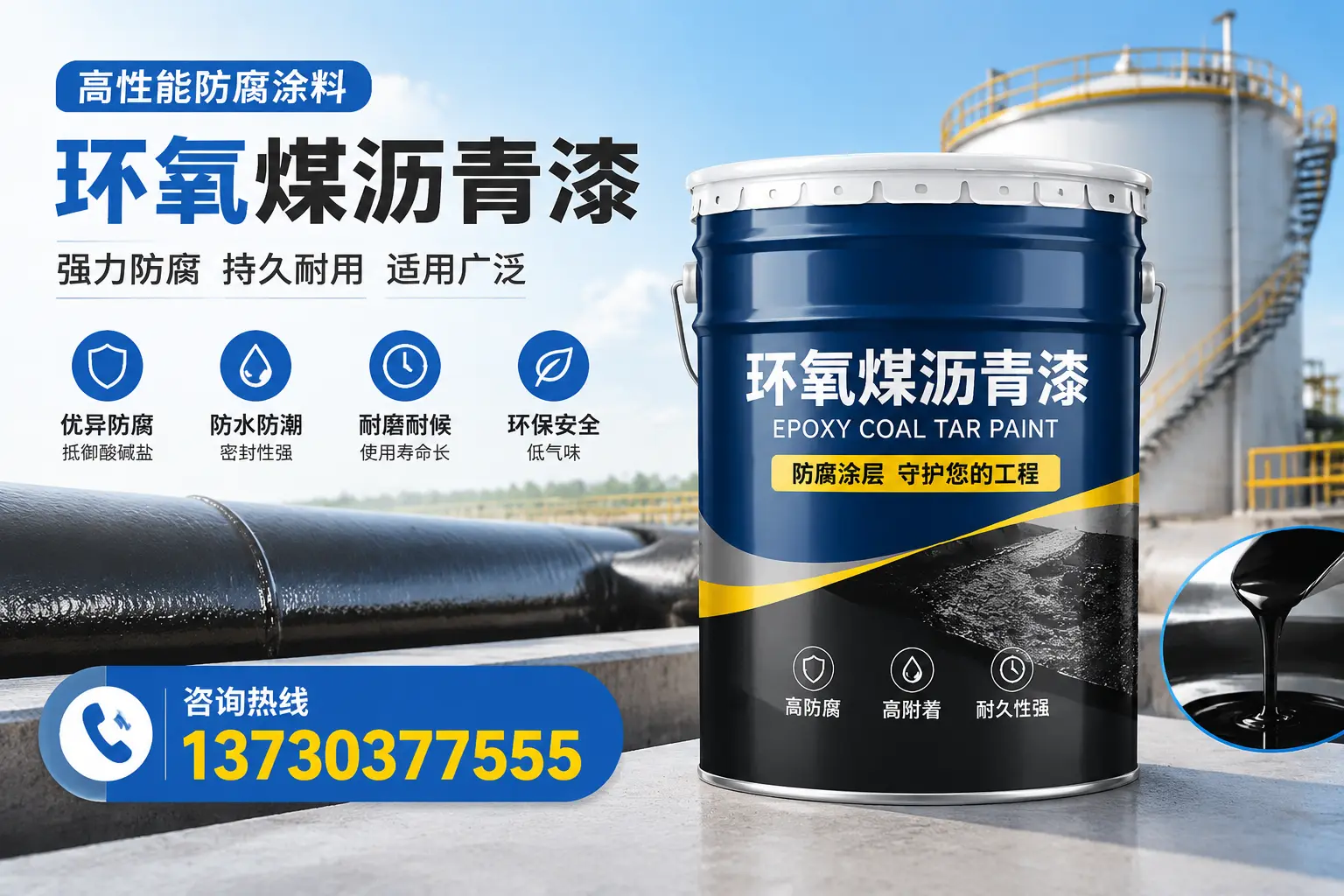 环氧煤沥青漆的耐久性分析,适合旌德的使用场景